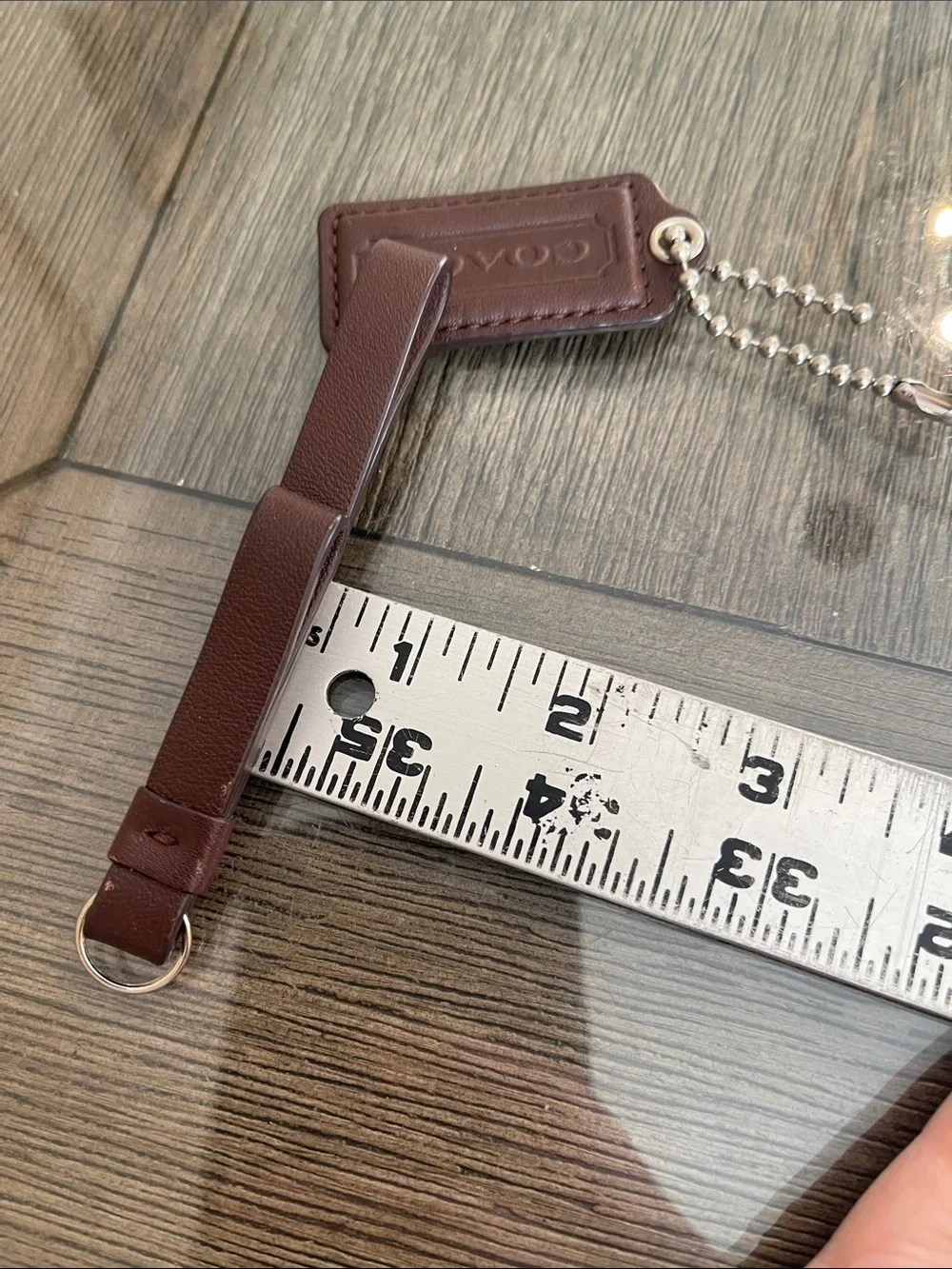 Coach Brown Hangtag & Zipper Pull - Replacement Parts